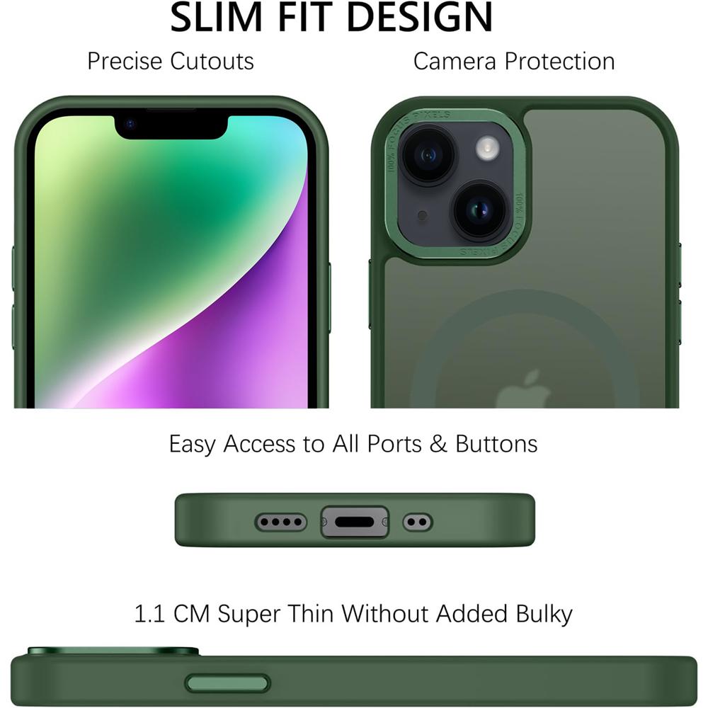 Frame Case für Apple iPhone 14 in Grün