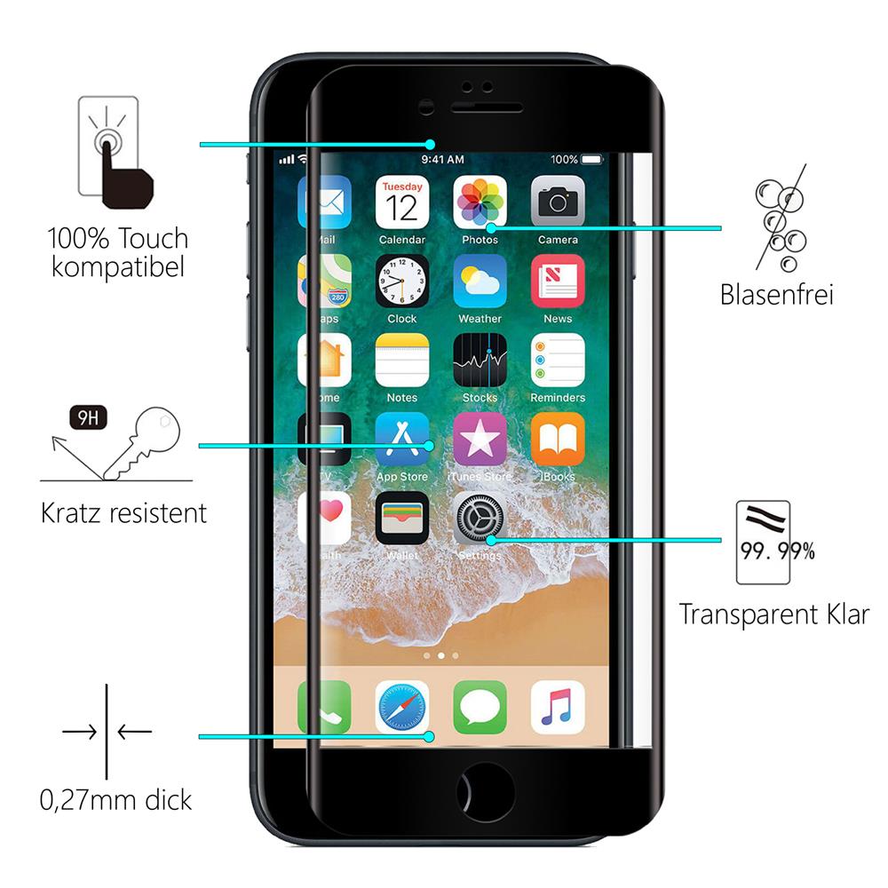 Fullscreen Glas für Apple iPhone 7 Plus / 8 Plus