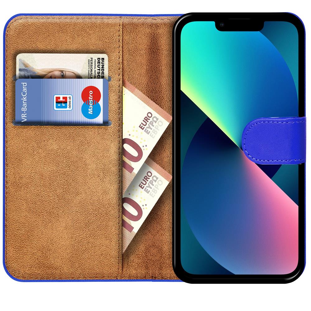 Basic Wallet für Apple iPhone 14 Plus in Blau