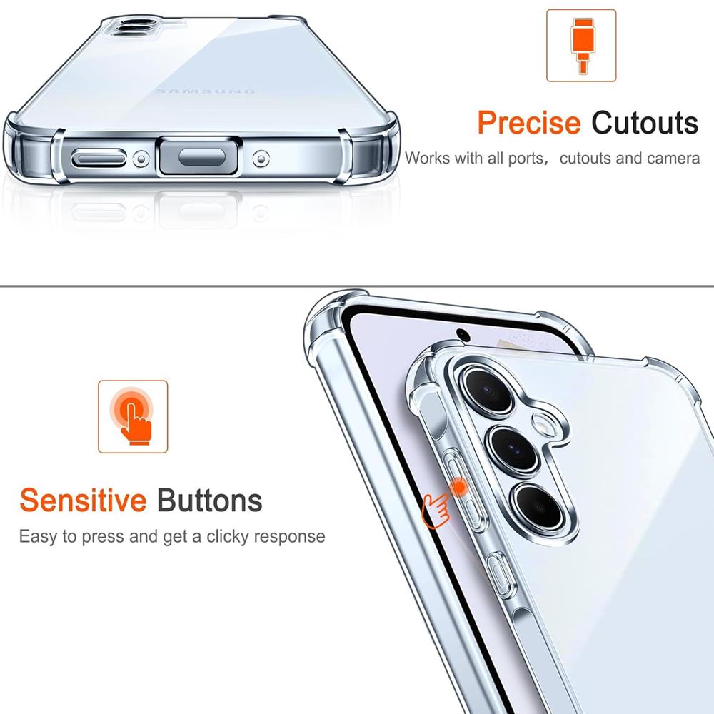 Rugged TPU für Samsung Galaxy A35 5G in Transparent