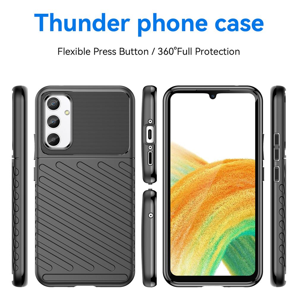 Thunder Case für Samsung Galaxy A34 5G in Schwarz