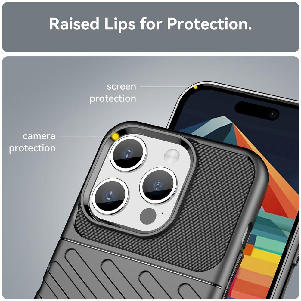 Thunder Case für Apple iPhone 15 Pro Max in Schwarz
