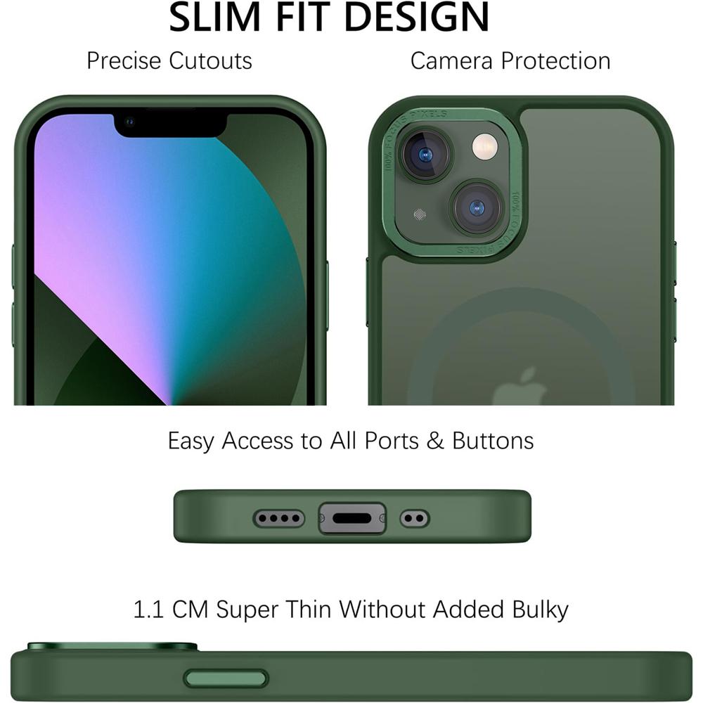 Frame Case für Apple iPhone 13 in Grün