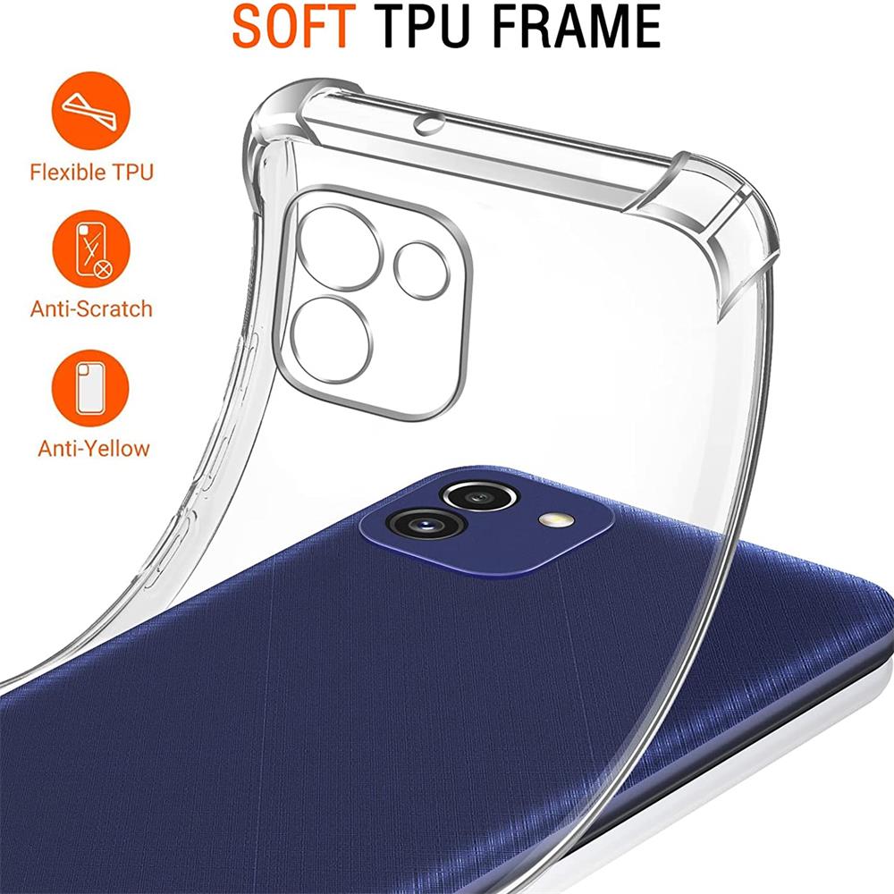 Rugged TPU für Samsung Galaxy A03 in Transparent