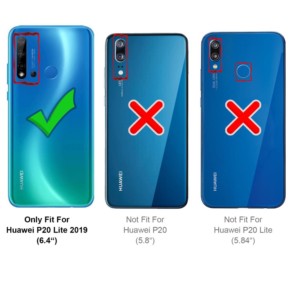 Rugged TPU für Huawei P20 Lite 2019 / Nova 5i in Transparent