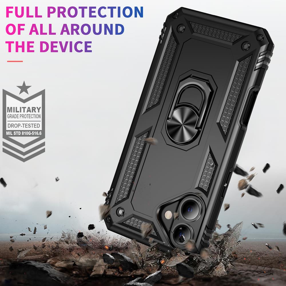 Army Case für Apple iPhone 16 Plus in Schwarz