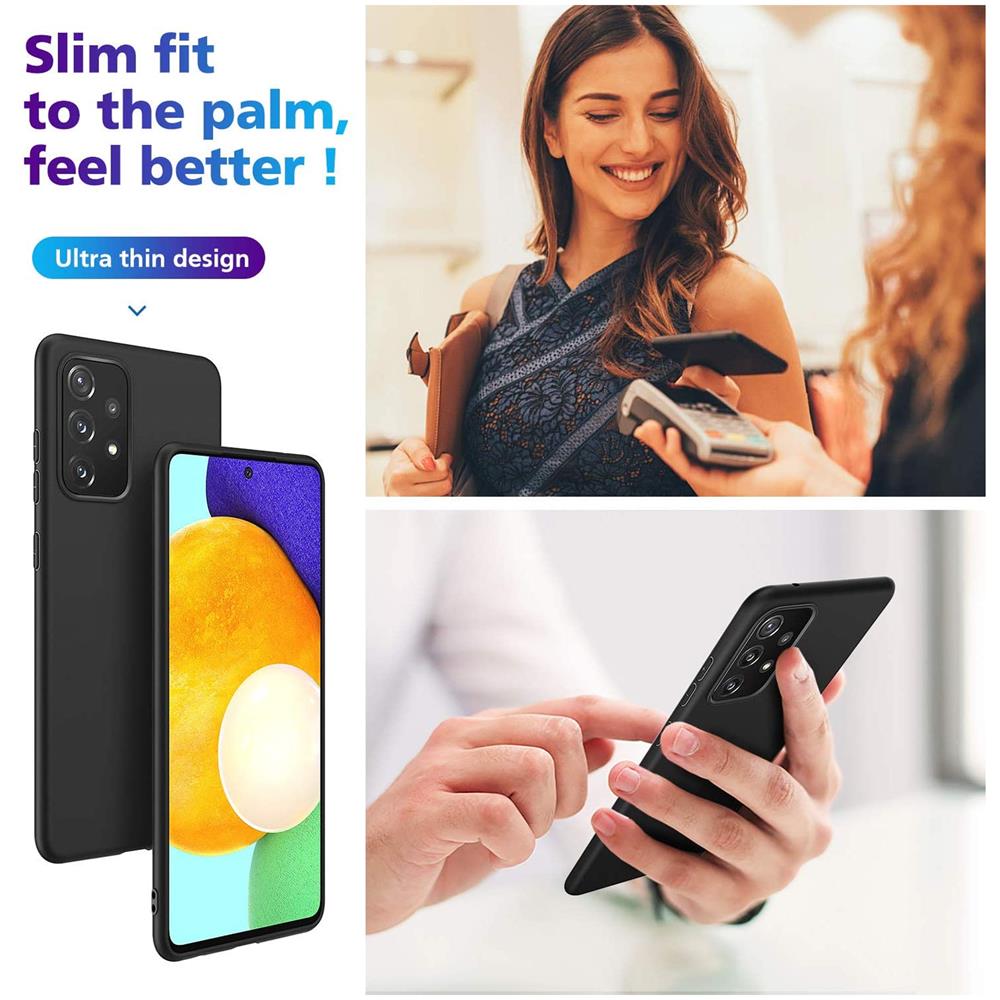 Classic TPU für Samsung Galaxy A72 in Schwarz