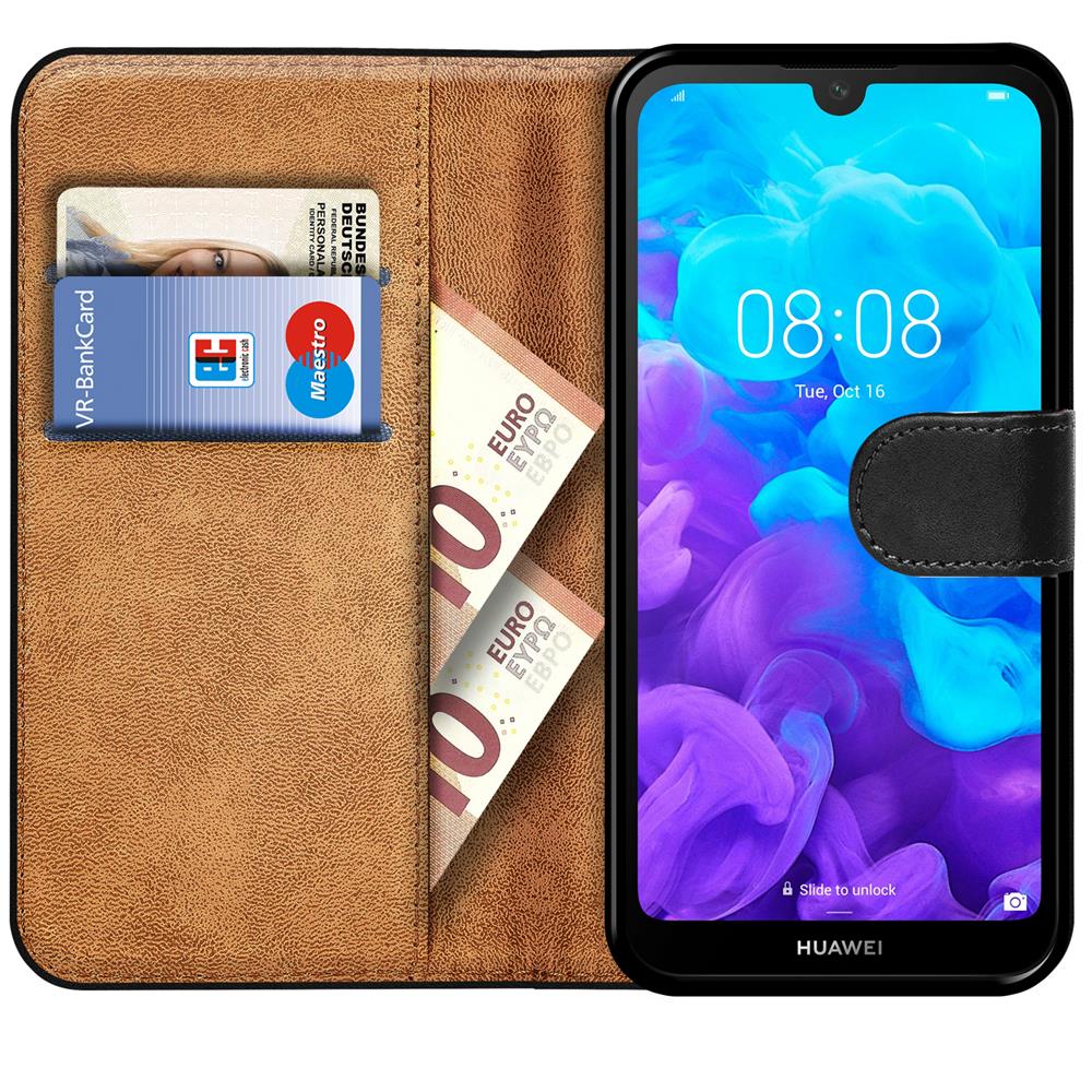 Basic Wallet für Huawei Y5 2019 in Schwarz