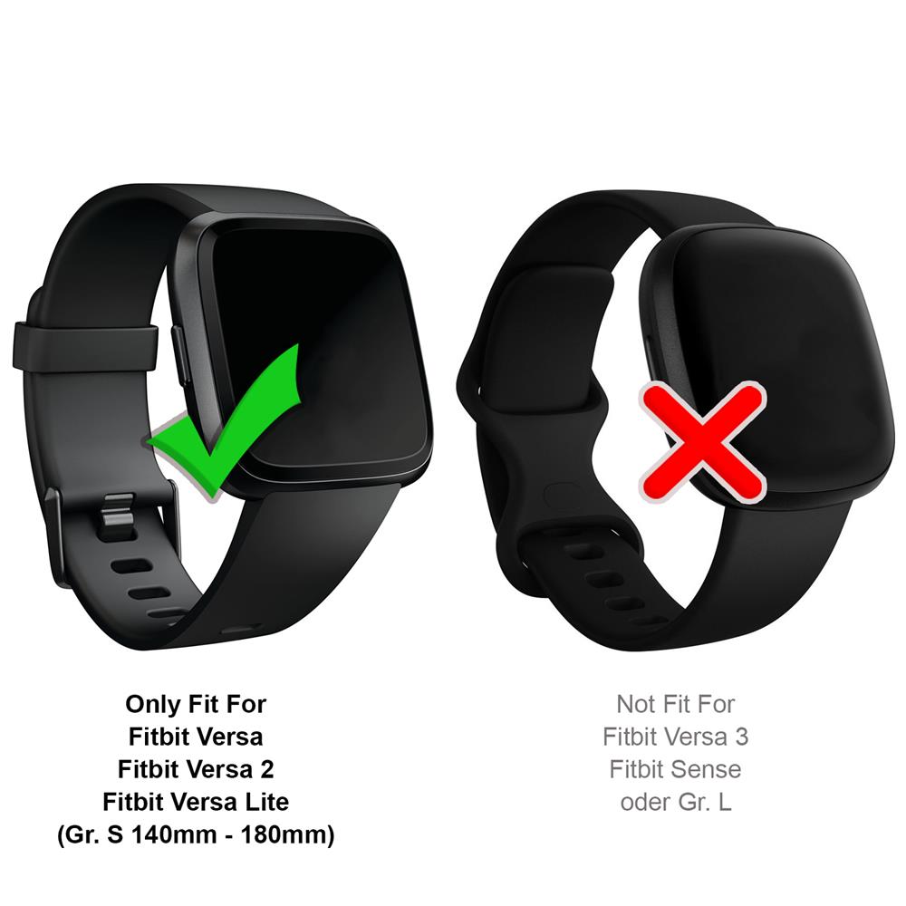 Fitnessarmband TPU für Fitbit Versa / Lite - Größe S in Rot