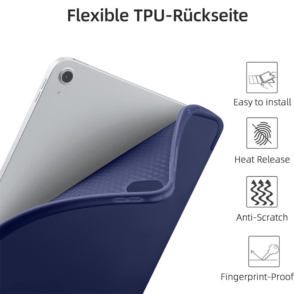Smart Cover für Apple iPad 10.2 2019 in Dunkelblau Smart Cover für Apple iPad Pro 13 2024 in Dunkelblau