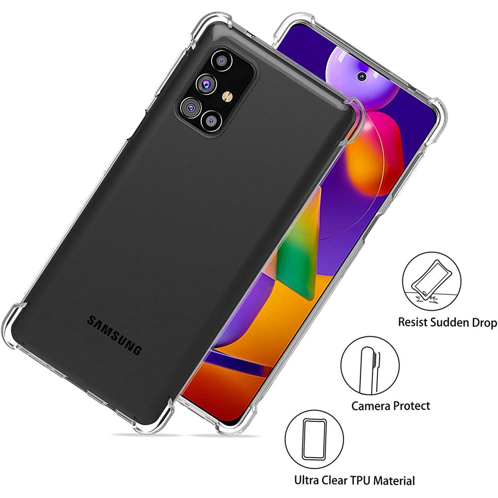 Rugged TPU für Samsung Galaxy M31s in Transparent