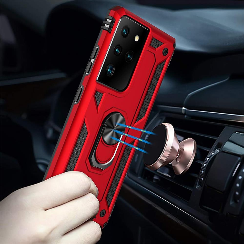 Army Case für Samsung Galaxy S21 Ultra in Rot