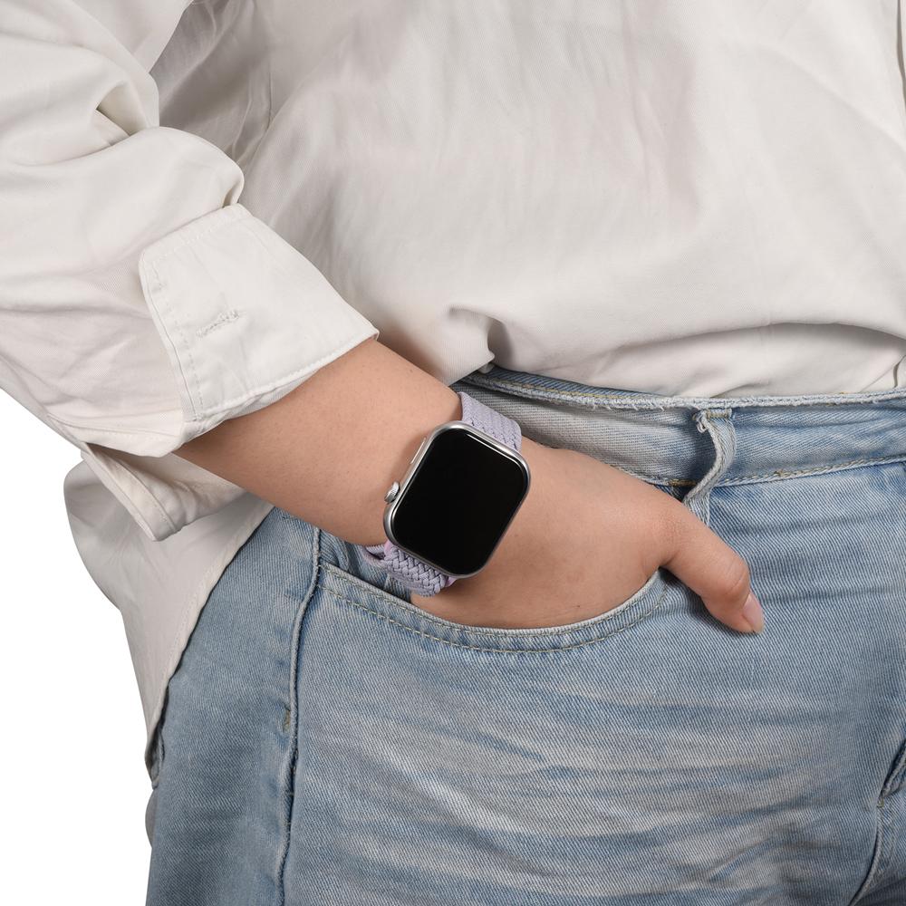 Loop Nylonarmband für Apple Watch 1-11/SE1-3/Ultra1-3 - 42/44/45/49mm in Nebelviolett - Universal