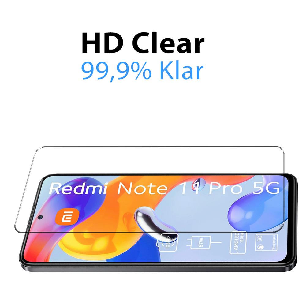 4in1 Glas Set für Xiaomi Redmi Note 11 Pro / 5G