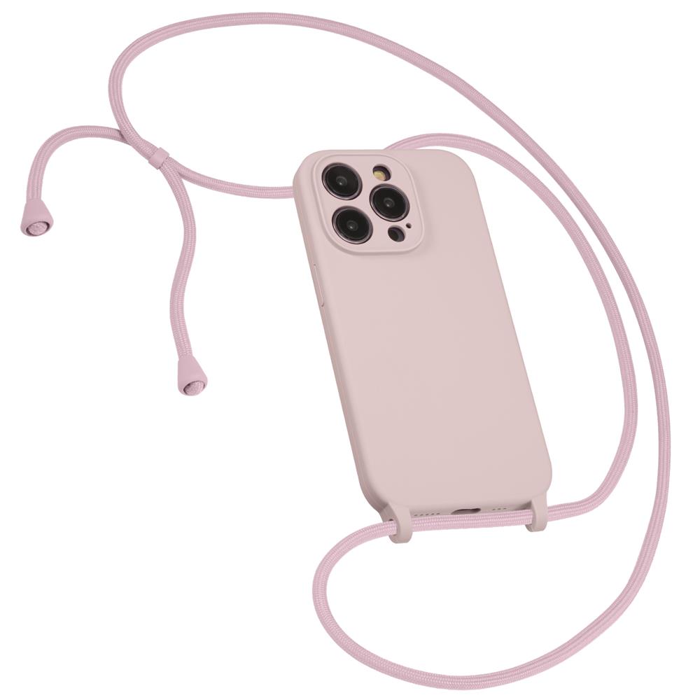 Connect Case Colour inkl. Kette für Apple iPhone 15 Pro Max in Creme