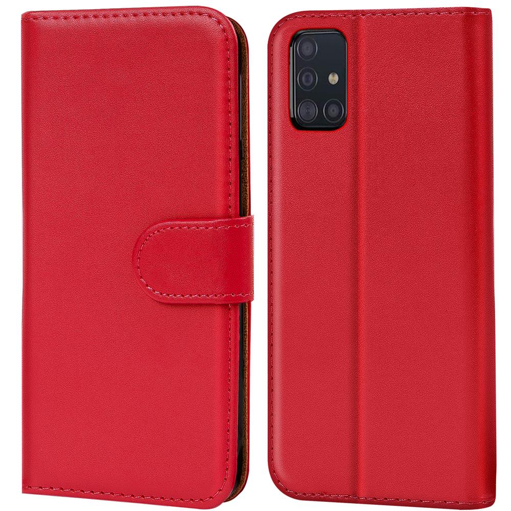 Basic Wallet für Samsung Galaxy A71 in Rot