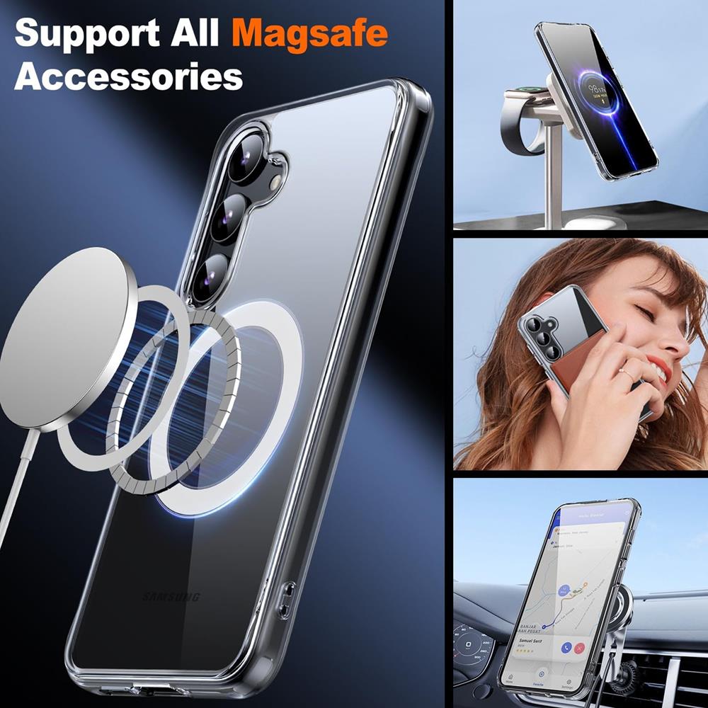 Magsafe TPU Case für Samsung Galaxy S24 Plus in Transparent