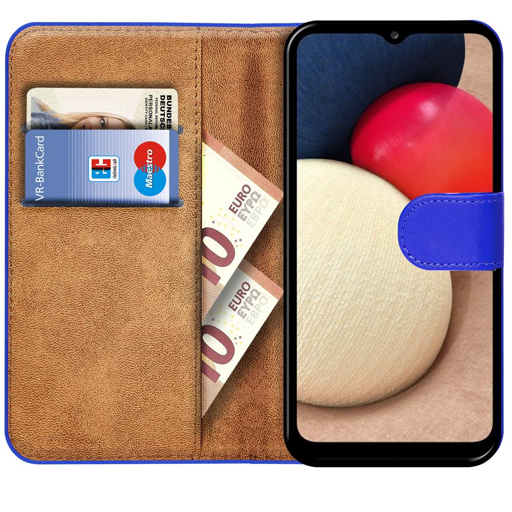 Basic Wallet für Samsung Galaxy A12 / M12 in Blau
