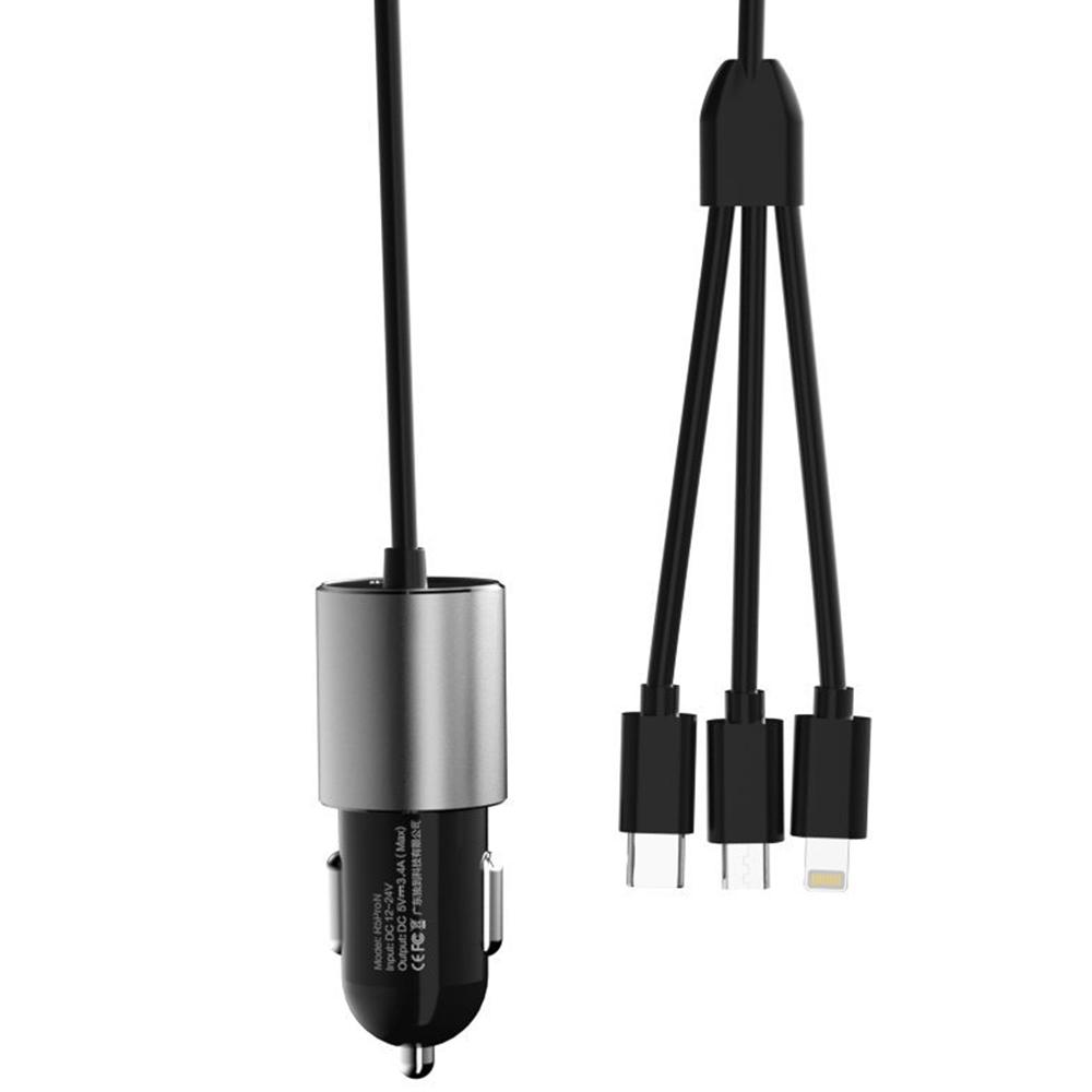Dudao Kfz-Ladegerät 3in1 - R5ProN - Schwarz