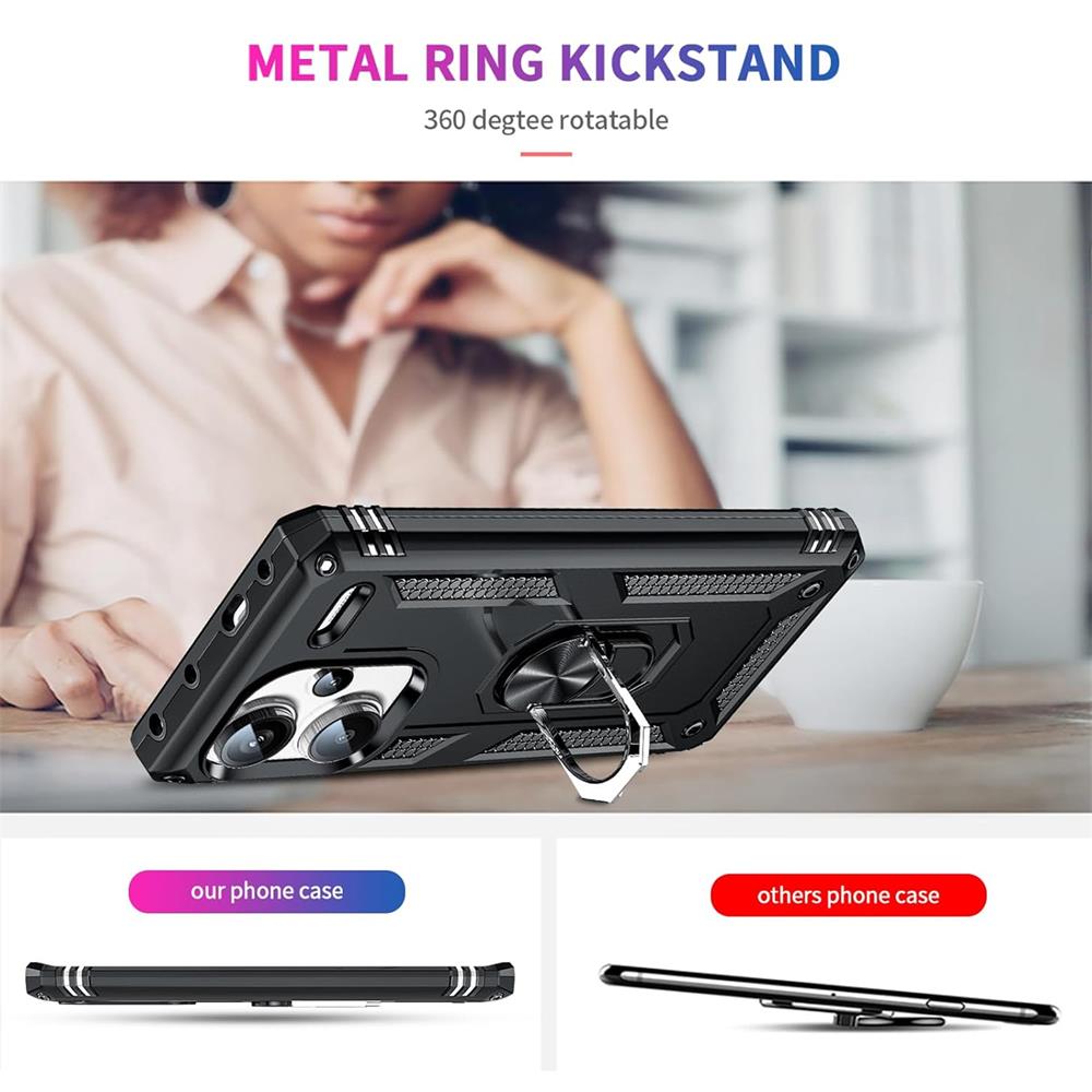 Army Case für Xiaomi Redmi Note 13 Pro Plus 5G in Schwarz