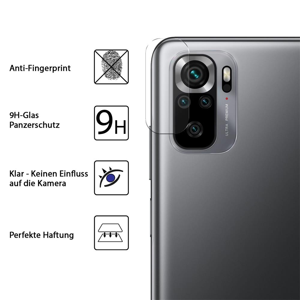 4in1 Glas Set für Xiaomi Redmi Note 10 / 10S