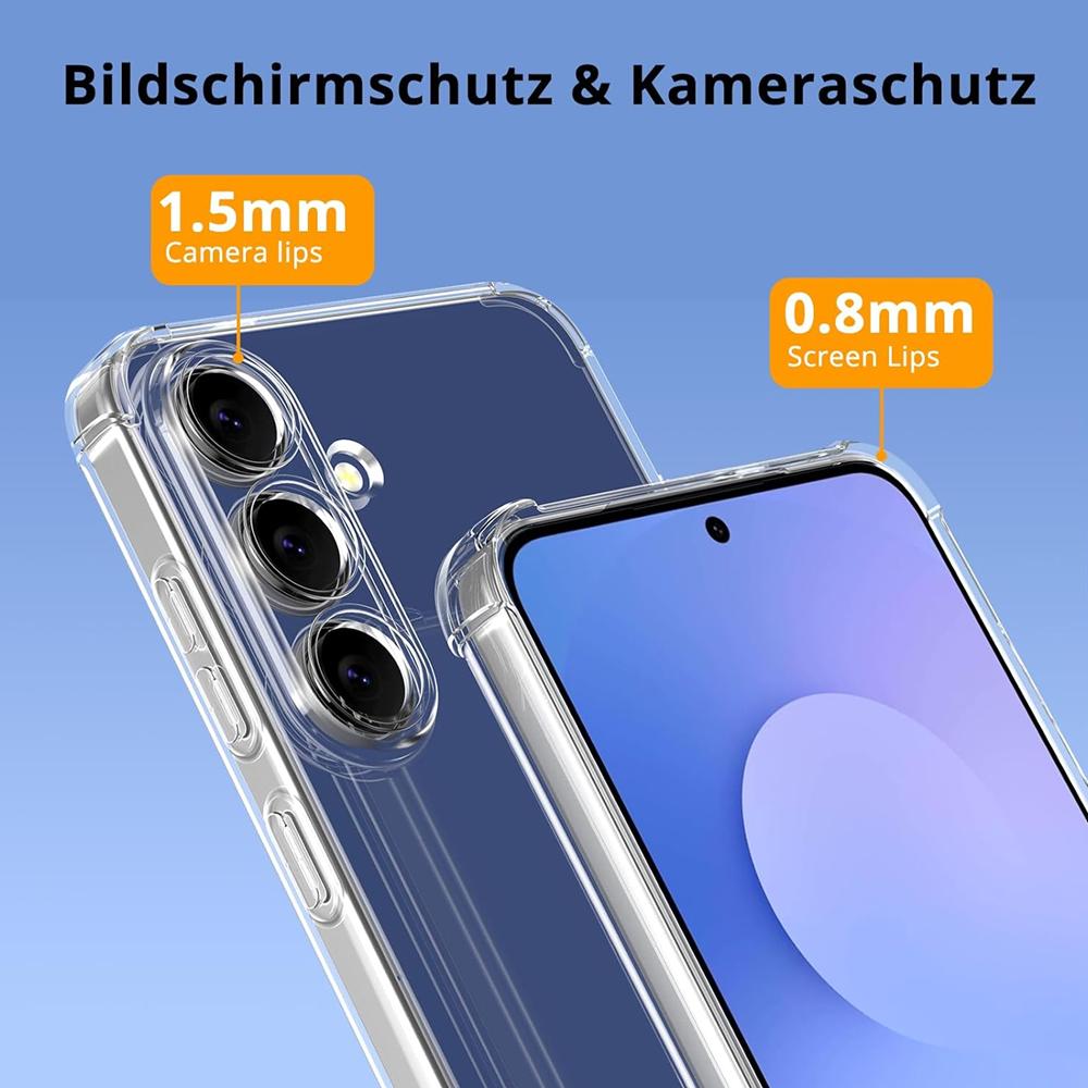 Rugged TPU für Samsung Galaxy S25 FE in Transparent
