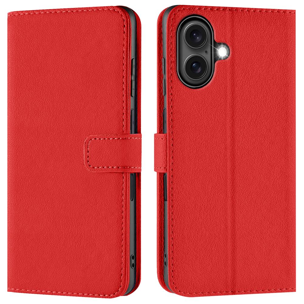 Basic Wallet für Apple iPhone 16 Plus in Rot