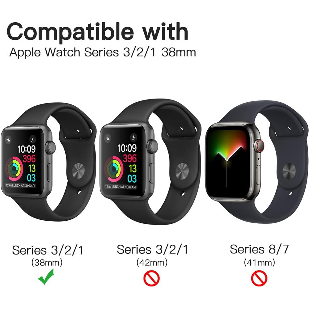 Silikon Hülle Full TPU für Apple Watch 1 / 2 / 3 - 38mm