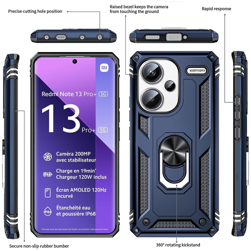 Army Case für Xiaomi Redmi Note 13 Pro Plus 5G in Blau
