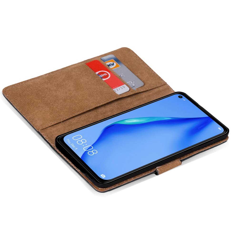 Basic Wallet für Huawei P40 Lite in Schwarz
