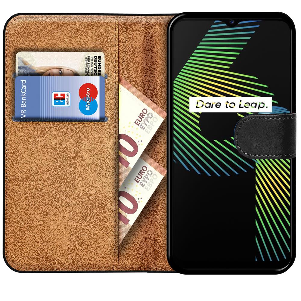 Basic Wallet für Realme 6i in Schwarz