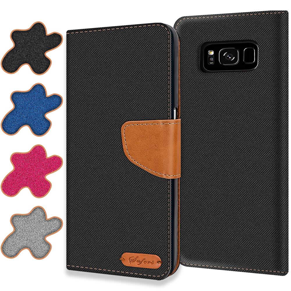 Textil Wallet für Samsung Galaxy S8 Plus