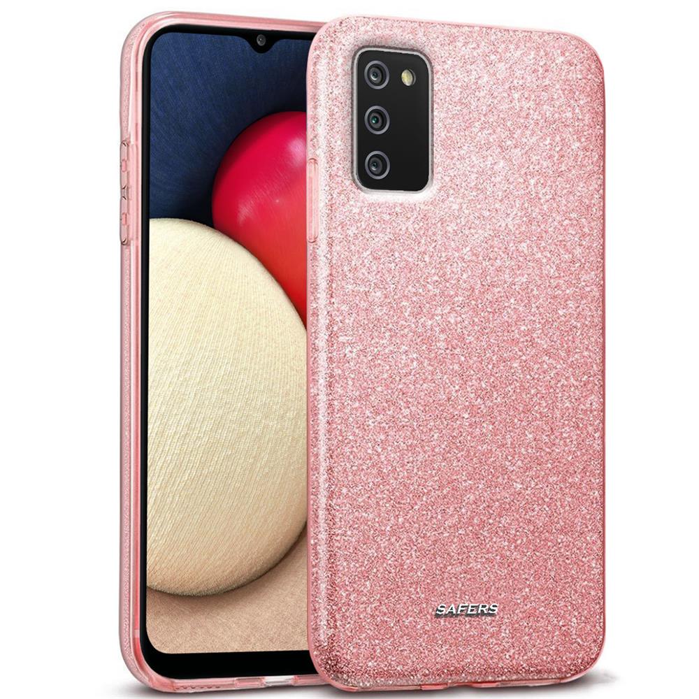 Shiny TPU für Samsung Galaxy A03s in Rosegold