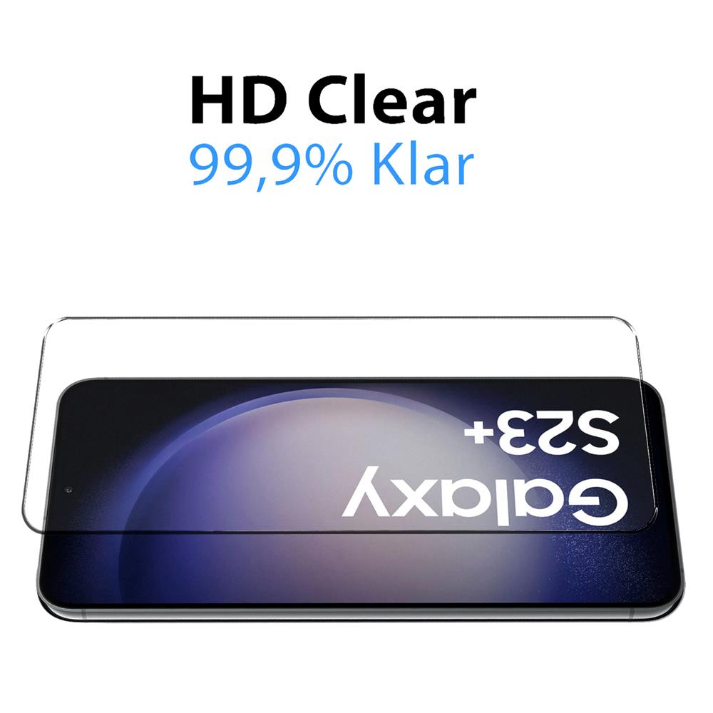 4in1 Glas Set für Samsung Galaxy S23 Plus