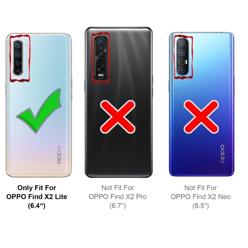 Basic Wallet für OPPO Find X2 Lite in Schwarz