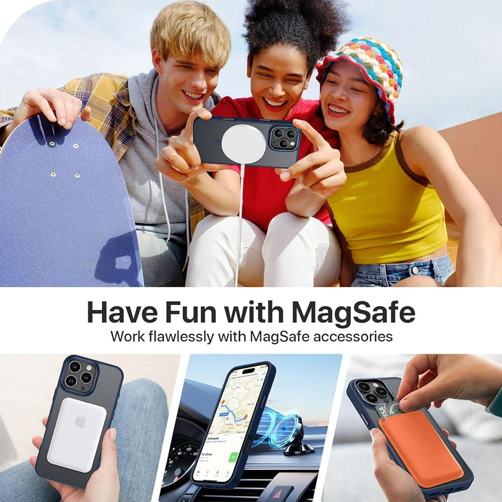 Frame Case für Apple iPhone 16 Pro Max in Blau