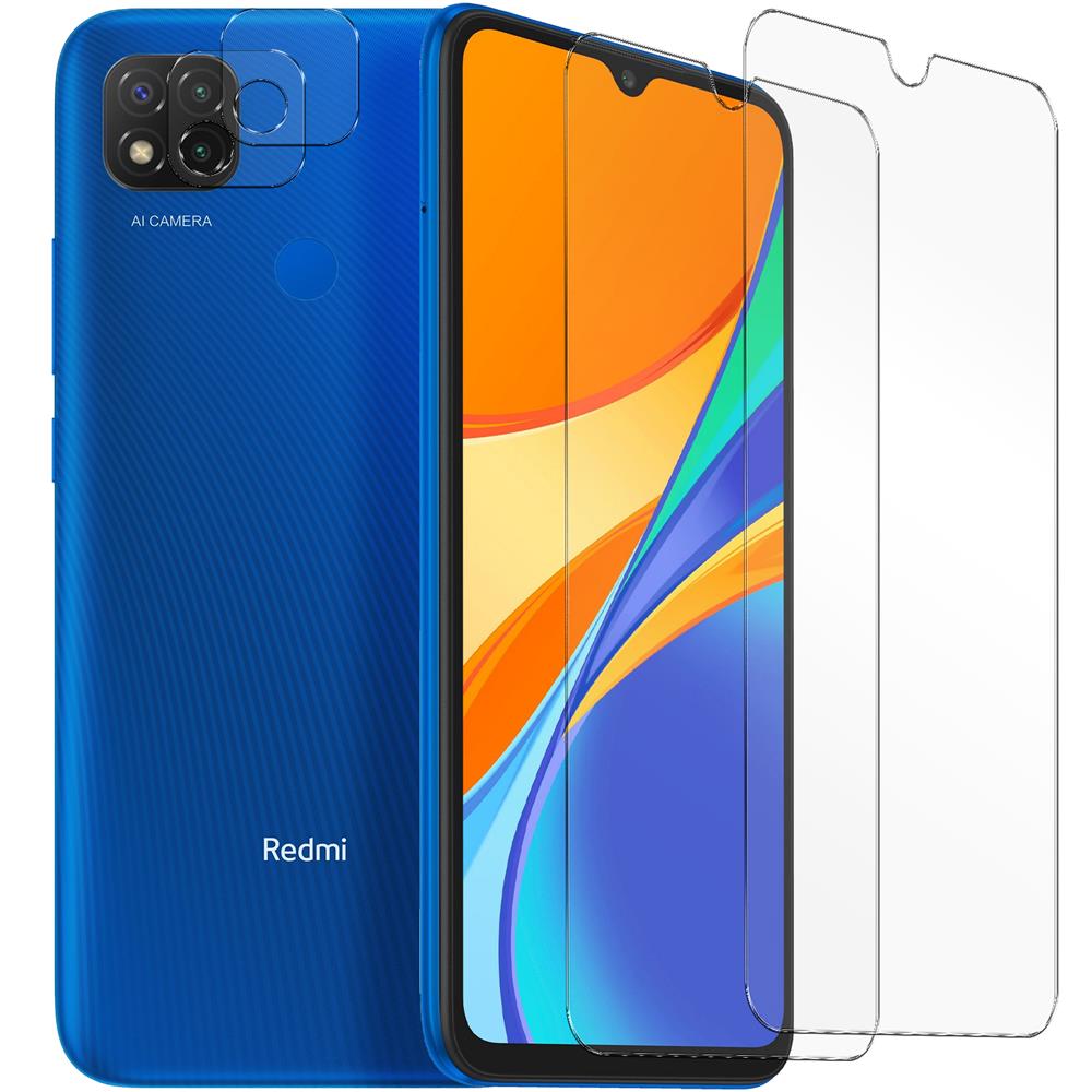 4in1 Glas Set für Xiaomi Redmi 9C