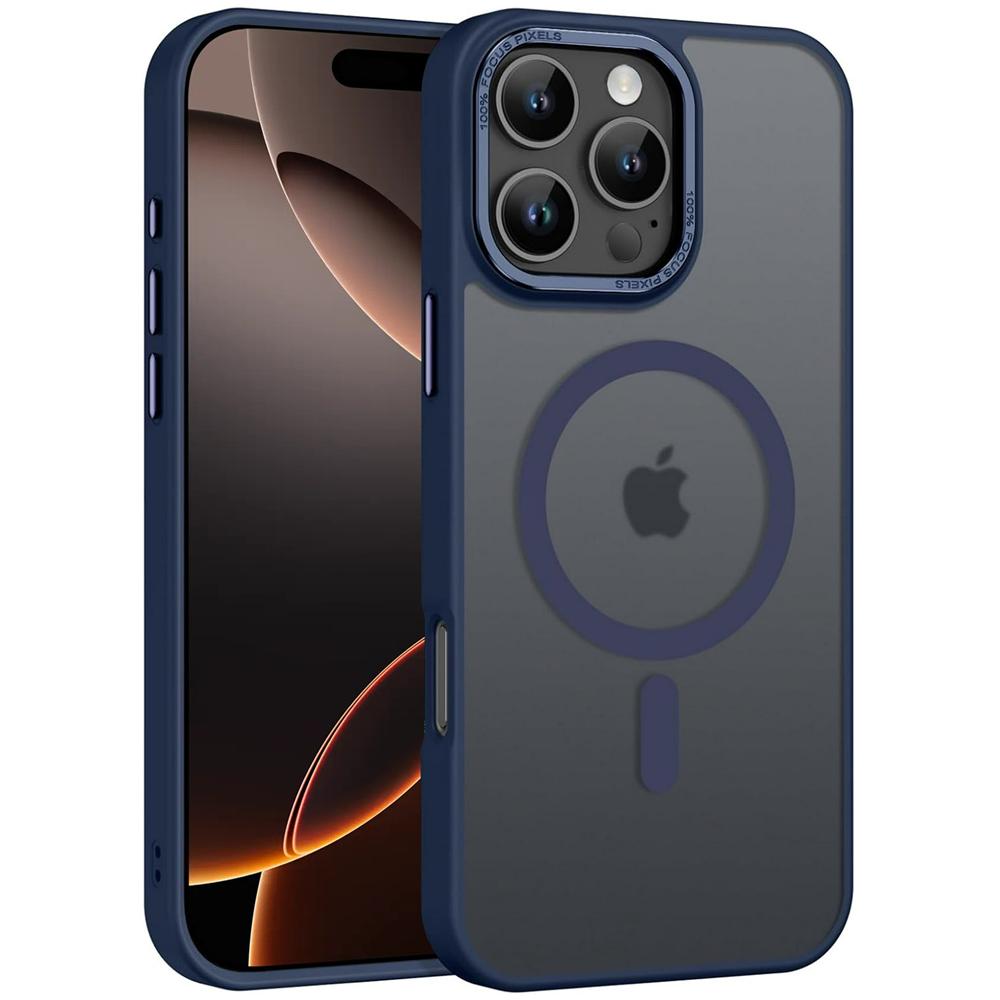 Frame Case für Apple iPhone 16 Pro Max in Blau