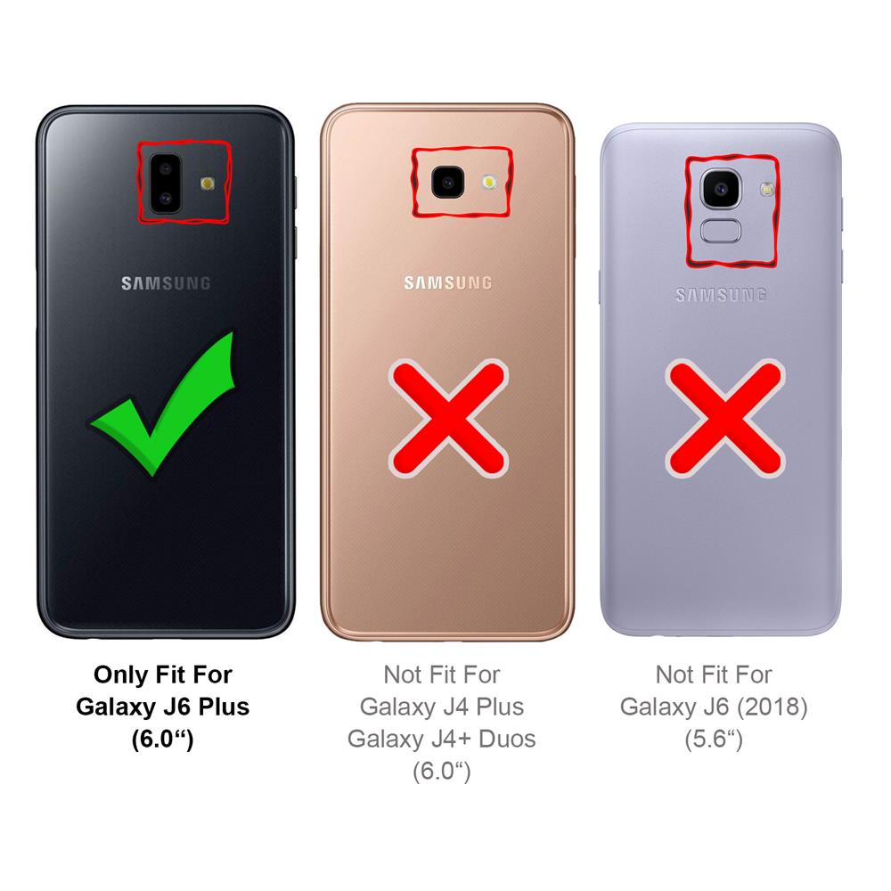Electroplated Flip für Samsung Galaxy J6 Plus in Blau
