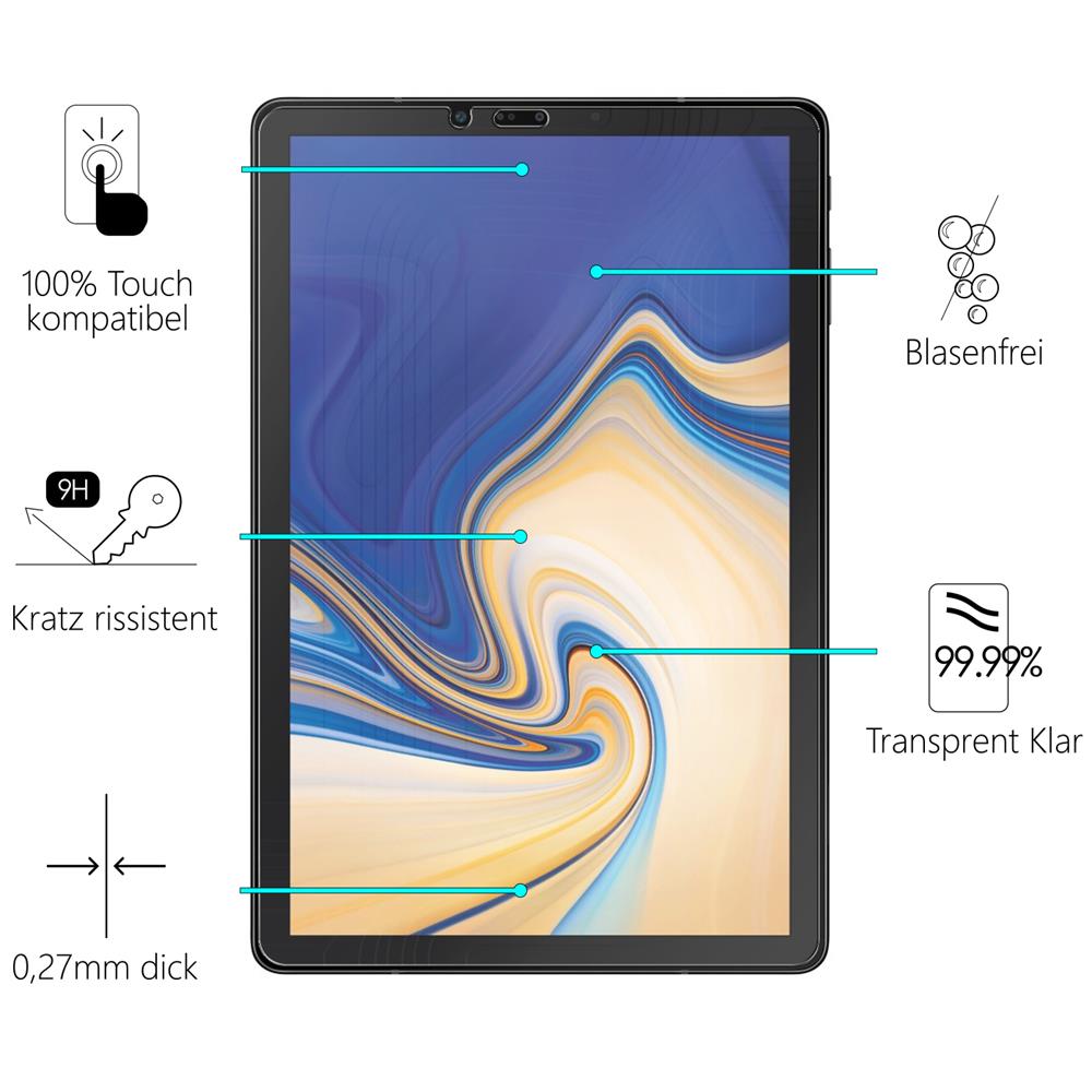 Glasfolie für Samsung Galaxy Tab S4 10.5 T830