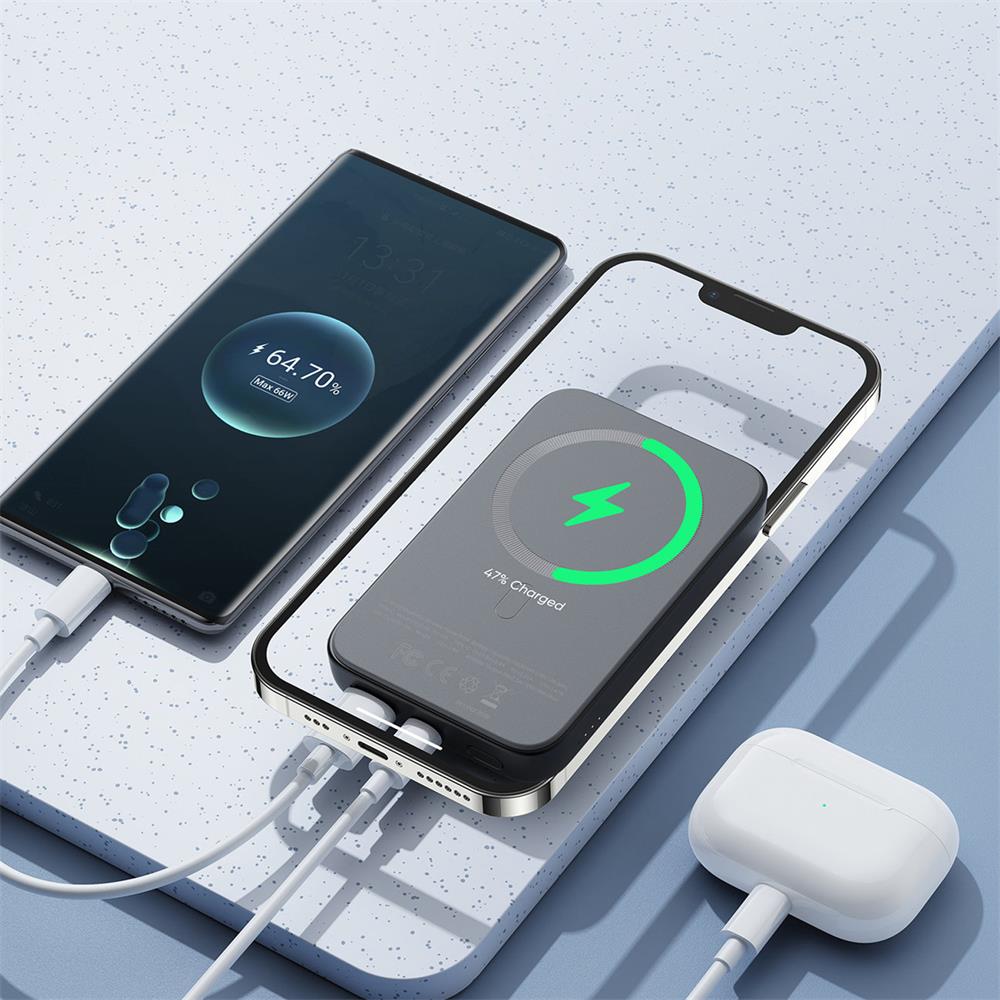 Power Bank - Joyroom - MagSafe JR-W020 - 10000 mAh in Schwarz
