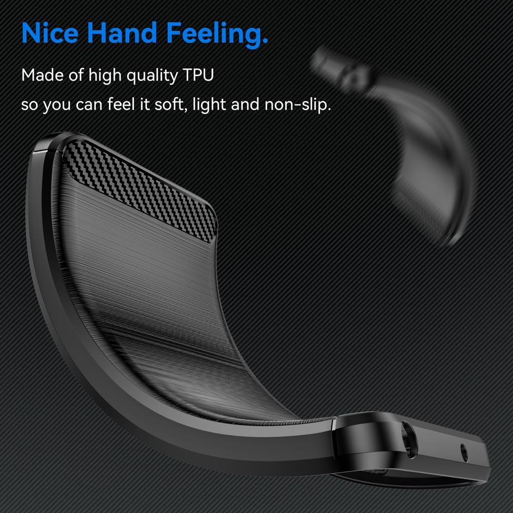 Carbon Brush TPU für Xiaomi Redmi Note 14 (4G) in Schwarz