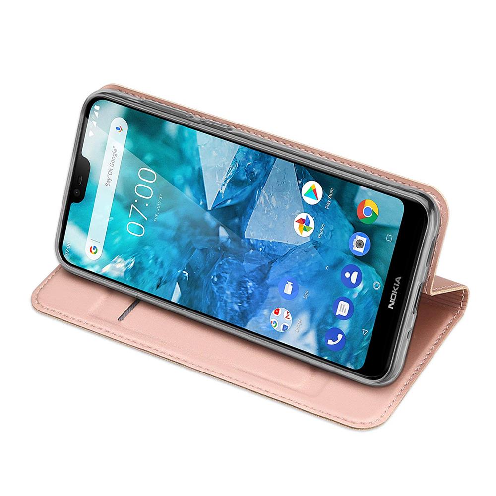 Electroplated Flip für Nokia 8.1 in Rosegold