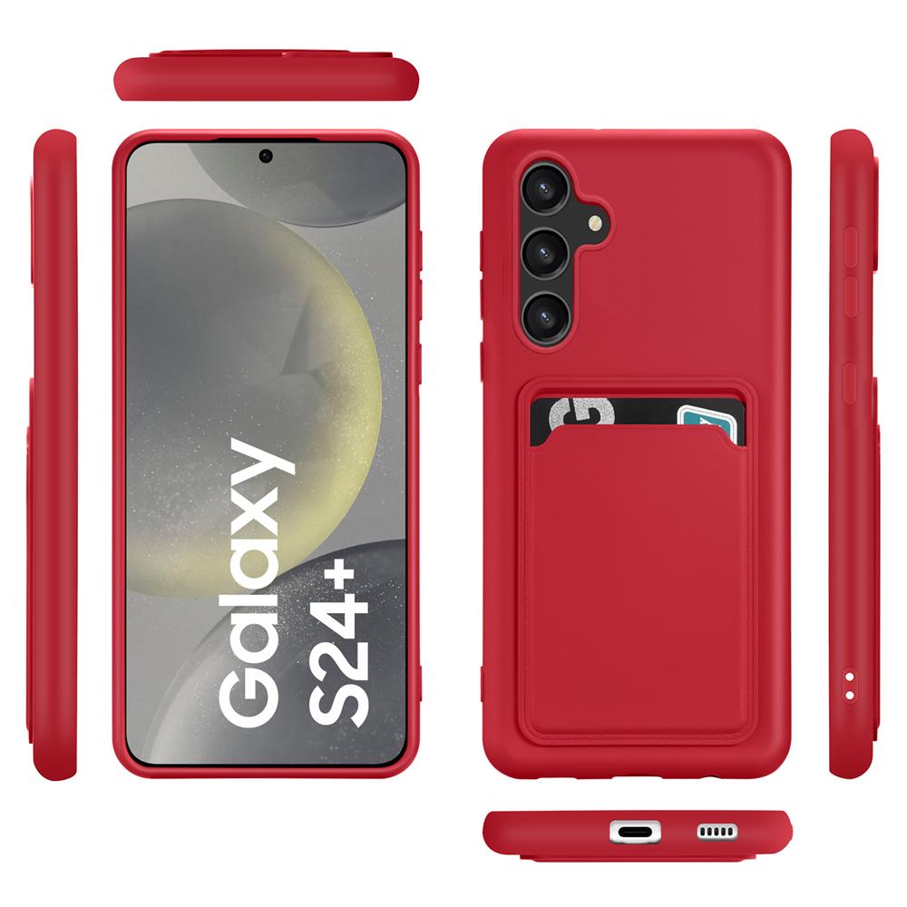 Card Case für Samsung Galaxy S24 Plus in Rot