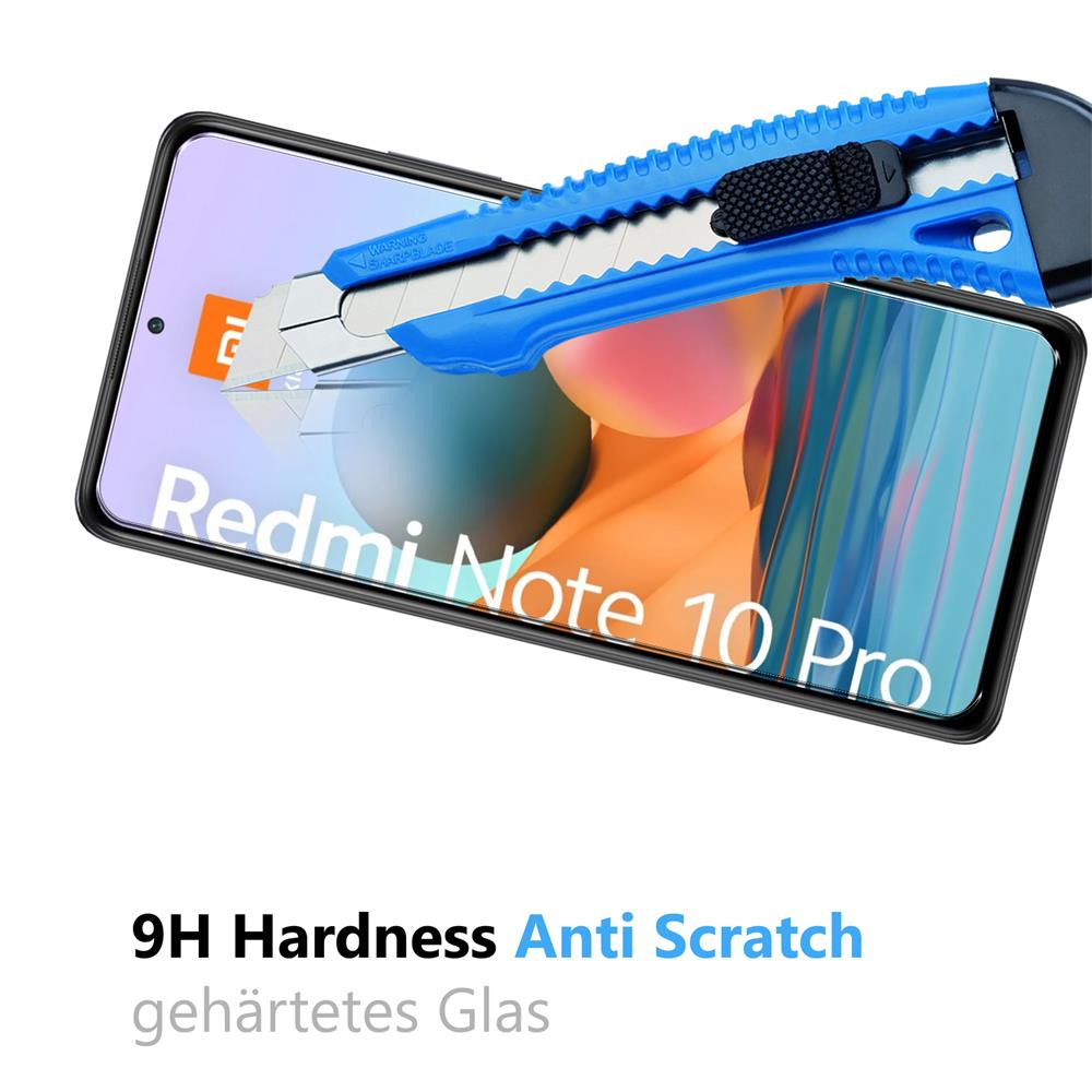 4in1 Glas Set für Xiaomi Redmi Note 10 Pro