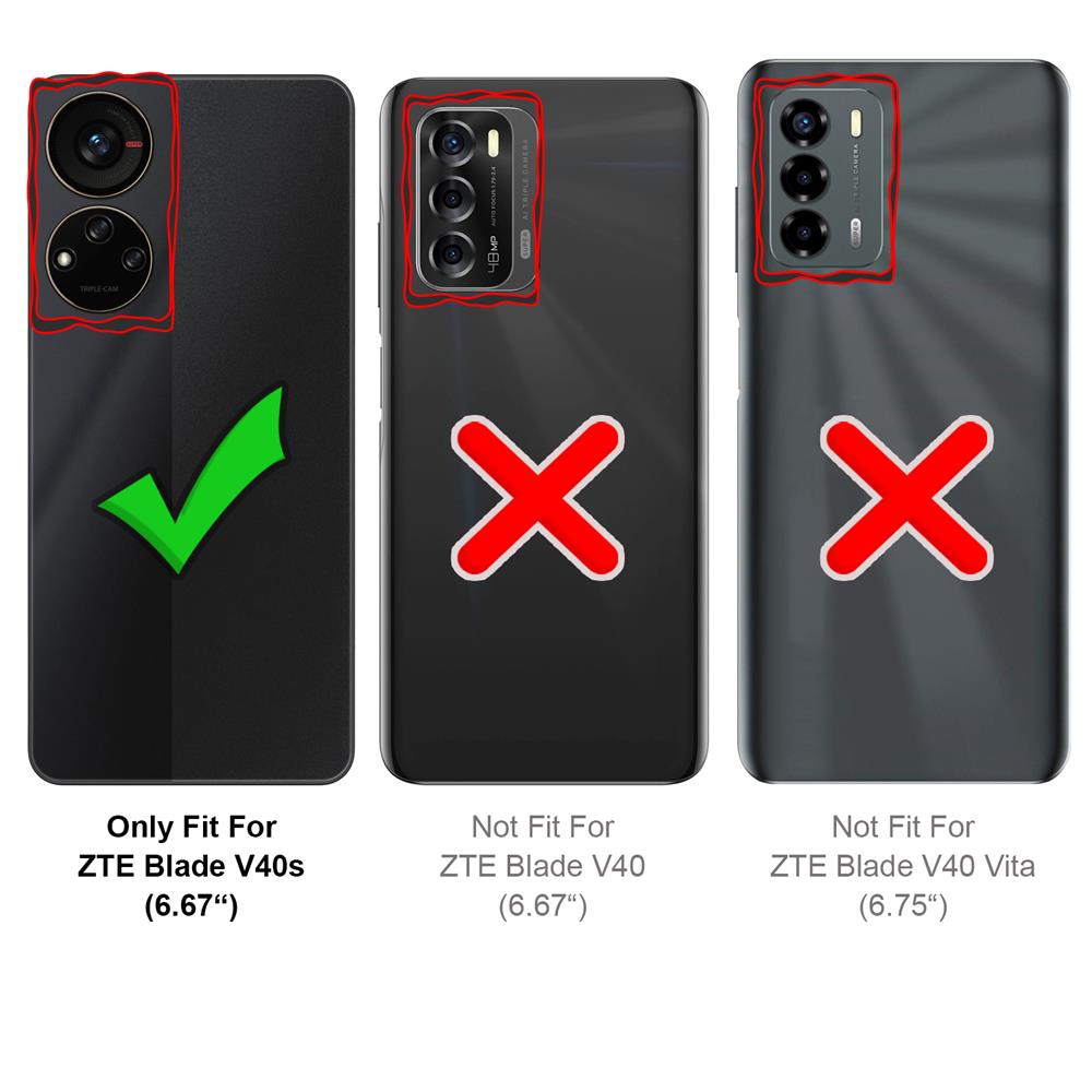 Basic Wallet für ZTE Blade V40s in Schwarz