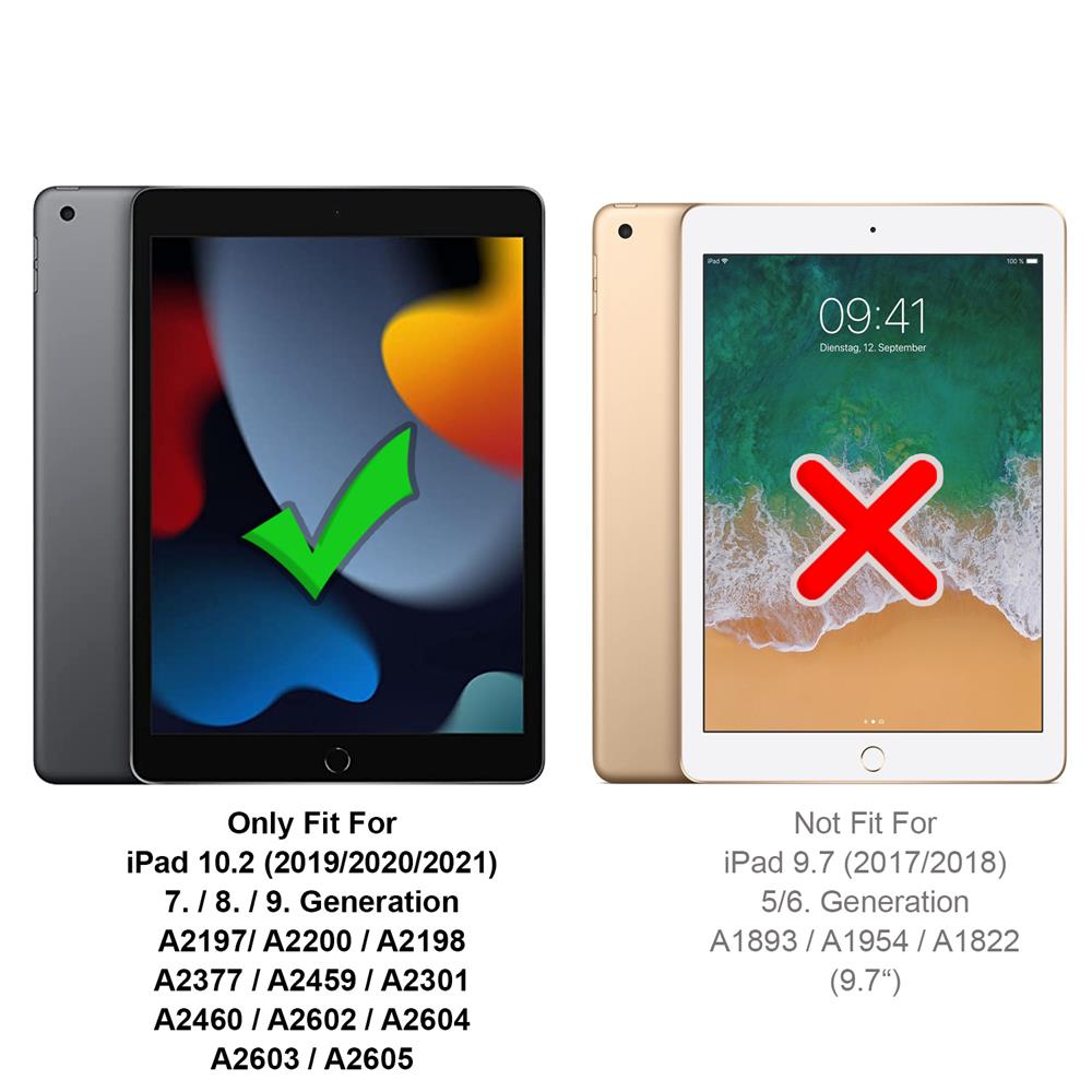 Rugged TPU Tab für Apple iPad 10.2 2019/2020/2021 in Transparent