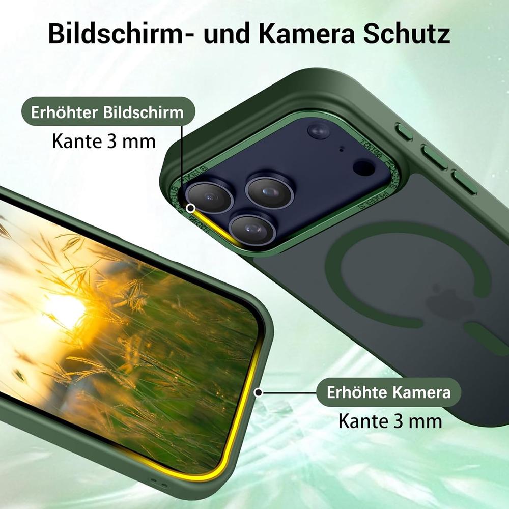 Frame Case für Apple iPhone 17 Pro Max in Grün