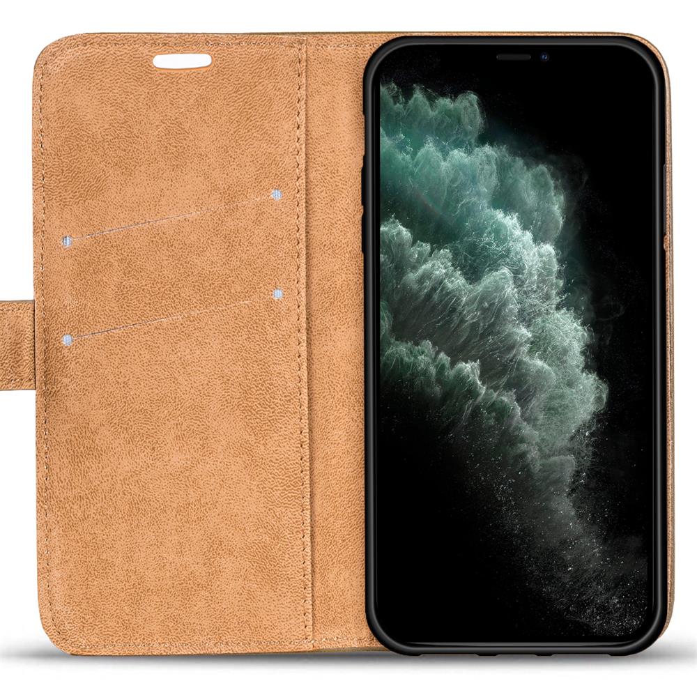 Retro Wallet für Apple iPhone 11 Pro Max in Mocca