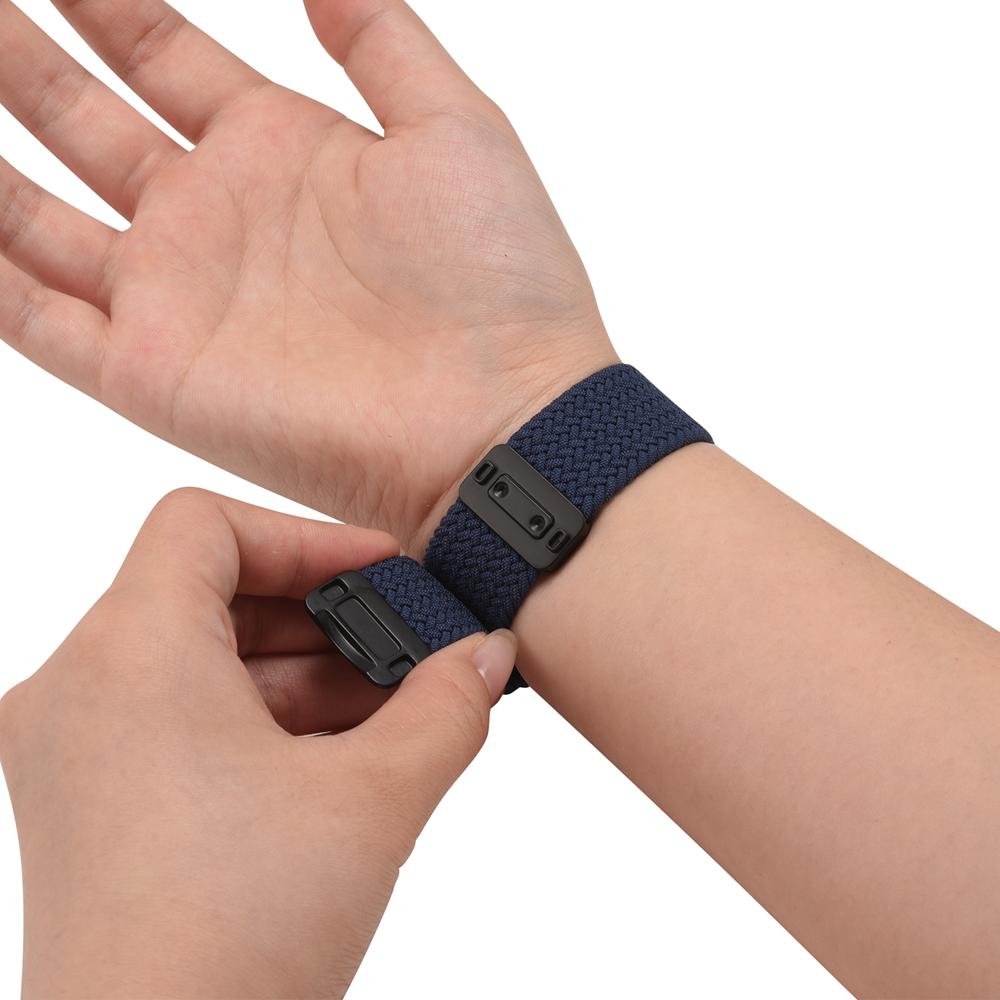 Loop Nylonarmband für Apple Watch 1-11/SE1-3/Ultra1-3 - 42/44/45/49mm in Sturmblau - Universal